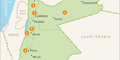 Amane, Jordanijoje žemėlapyje