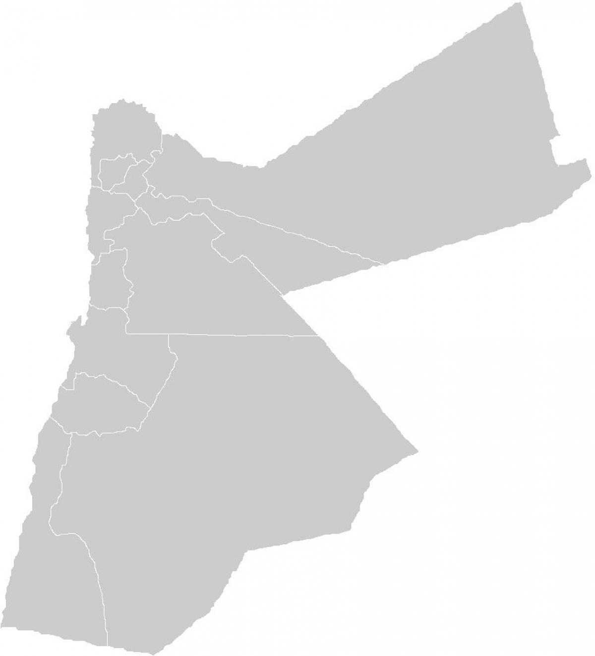 tuščias žemėlapis Jordanija