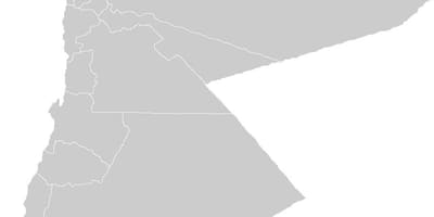 Tuščias žemėlapis Jordanija