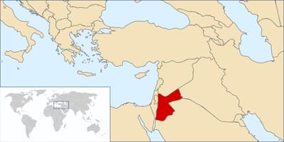 Jordanijos pasaulio žemėlapis